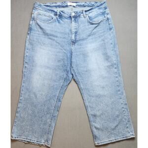 Lovervet by Vervet Women's Size 24W Cropped Denim Blue Jeans‎ (42x25) High Rise